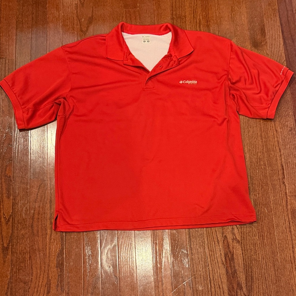 Columbia Men's Vibrant Red Polo Shirt